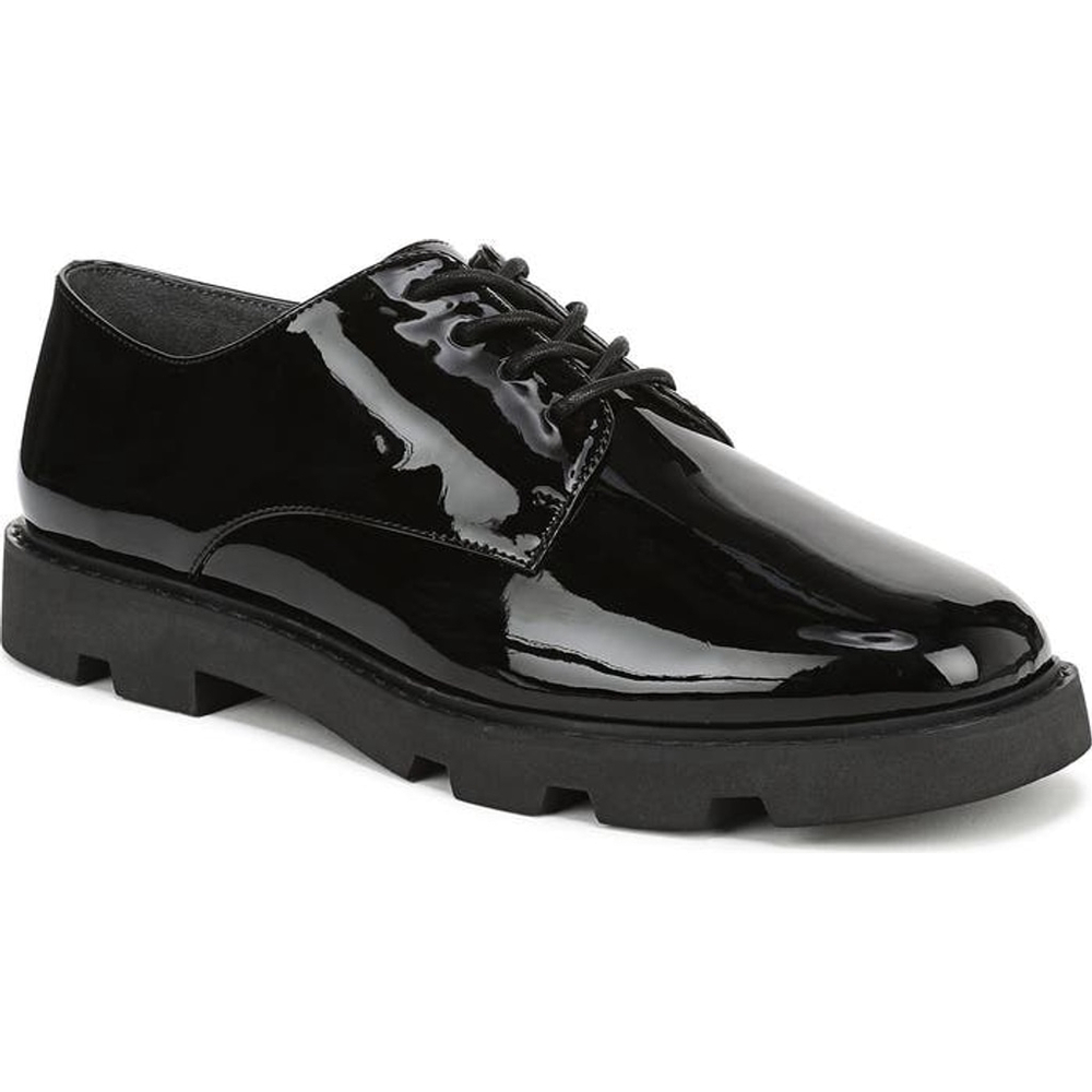 FRANCO SARTO | Quiller Derby Black Patent Flats Size 7 wide